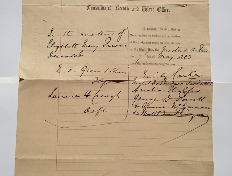 Judicature Ireland Parsons